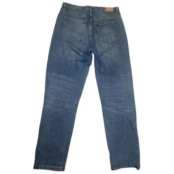 Womens Zara Premium Denim Straigh Leg Jeans Size 6 - Picture 2 of 6